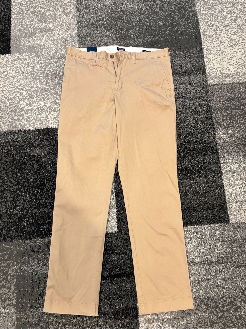 J. Crew Straight-Leg Tan Chino Pants